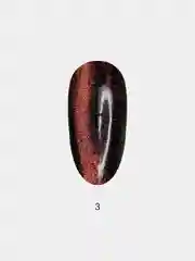 Терракотовый гель-лак Кошачий глаз Кристал Crystal 5D Shanilak Cat Eye, 10 мл