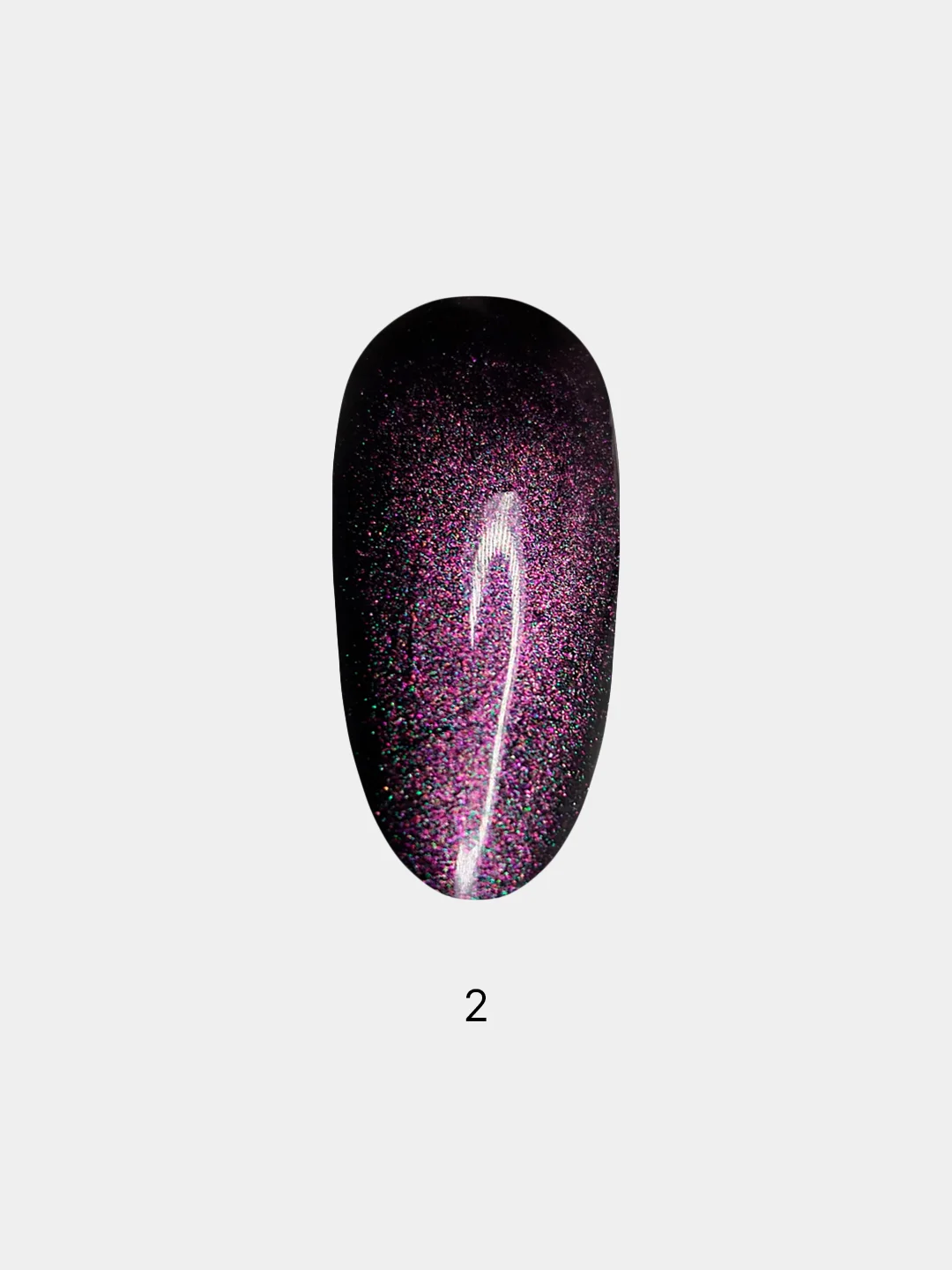 Аметистовый гель-лак Кошачий глаз Кристал Crystal 5D Shanilak Cat Eye, 10 мл