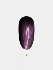 Аметистовый гель-лак Кошачий глаз Кристал Crystal 5D Shanilak Cat Eye, 10 мл