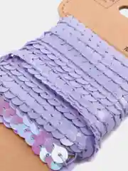 Лавандовый пайетки на нитке, 4,5 метра