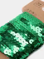 Зеленый пайетки на нитке, 4,5 метра