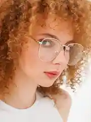 Золотой имиджевые очки MIRSEE с UF-защитой/ без диоптрий/ прозрачные / от ультрафиолета