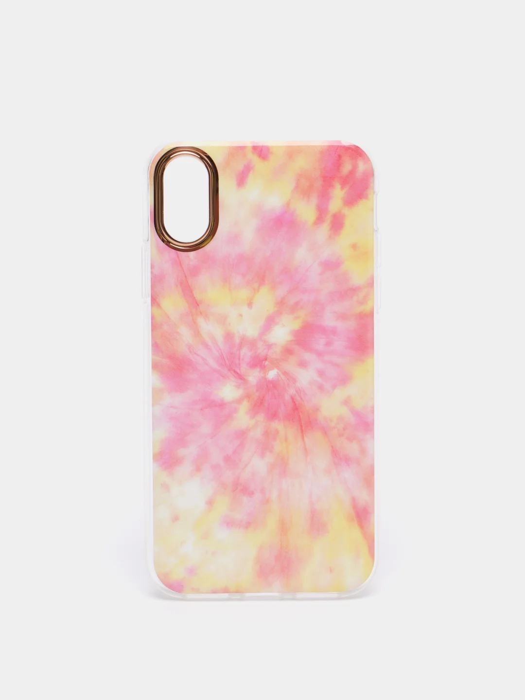 Желтый чехол для iPhone X/ Xs "Акварель"