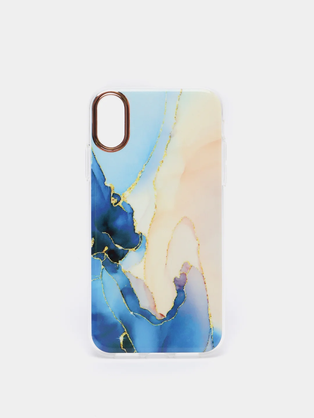 Синий чехол для iPhone XR Акварель