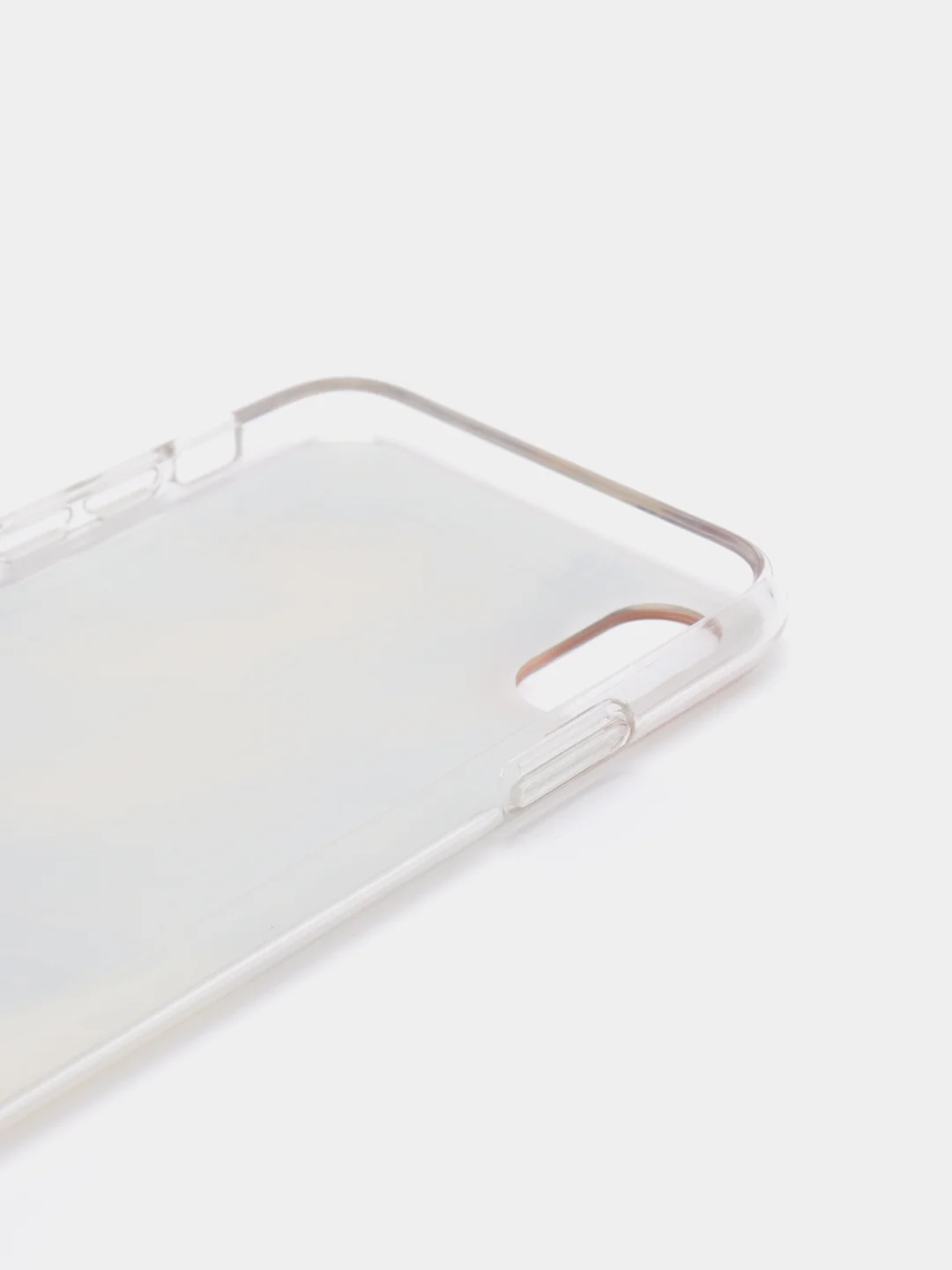 Серый чехол для iPhone X/ Xs "Акварель"