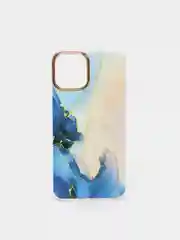 Синий чехол для iPhone 11 Pro "Акварель"