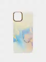 Голубой чехол для iPhone 11 Pro Max "Акварель"