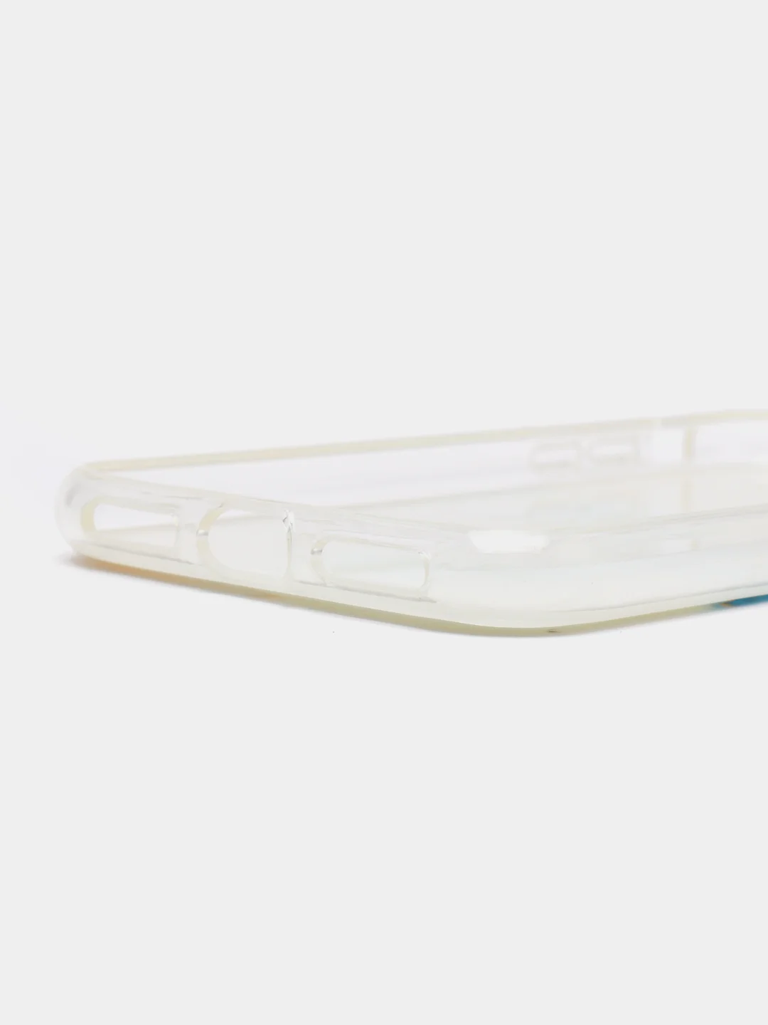 Голубой чехол для iPhone X/ Xs "Акварель"