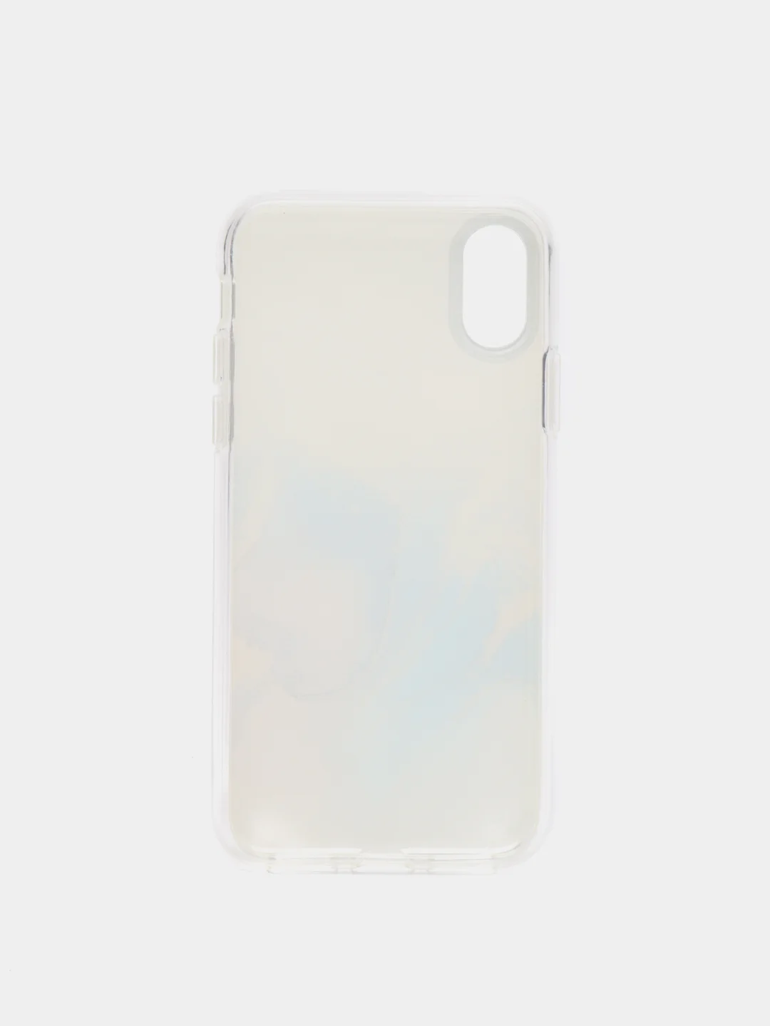 Голубой чехол для iPhone X/ Xs "Акварель"
