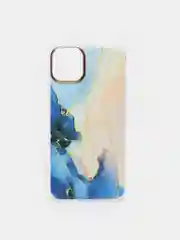 Синий чехол для iPhone 11 Pro Max "Акварель"