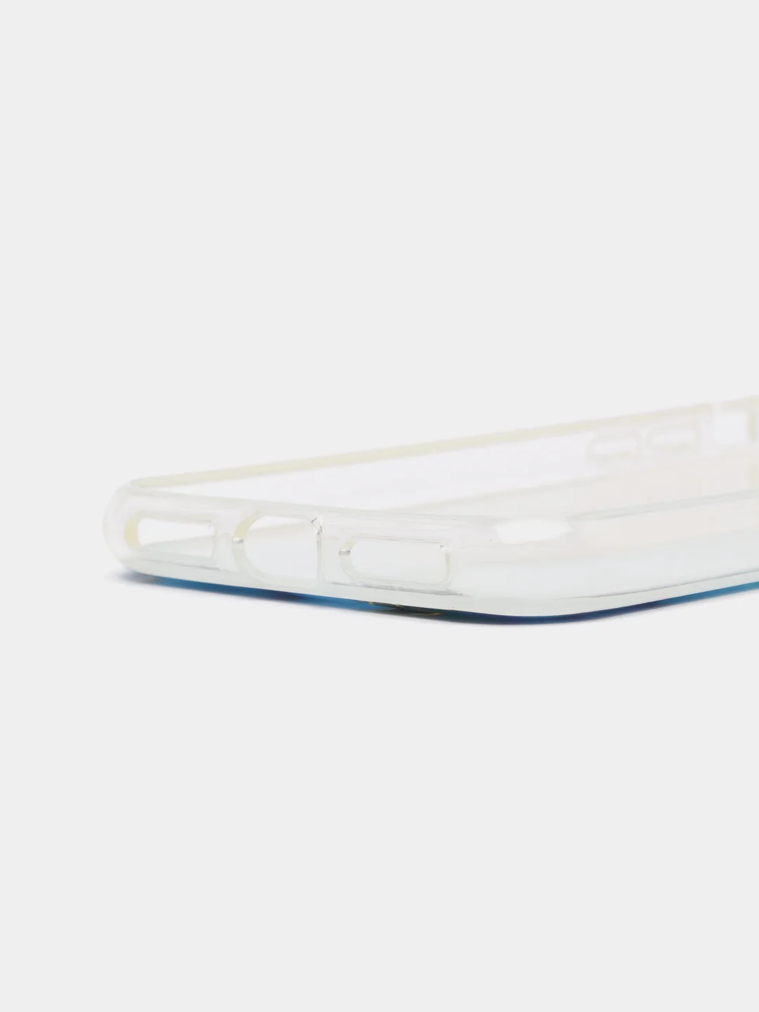 Синий чехол для iPhone X/ Xs "Акварель"