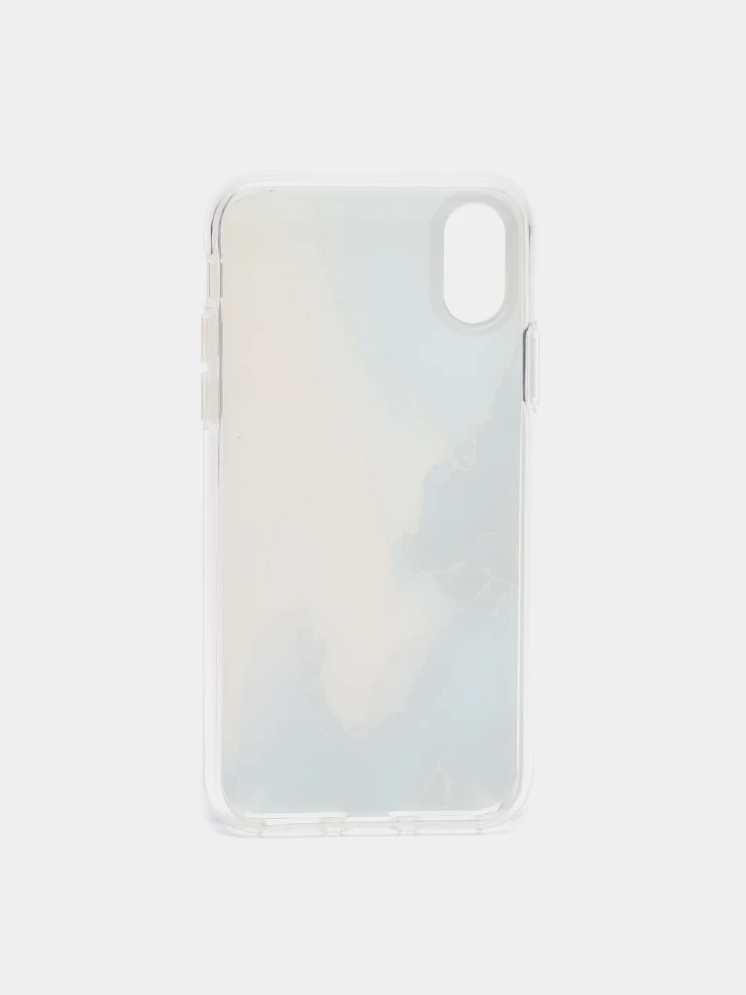 Синий чехол для iPhone X/ Xs "Акварель"