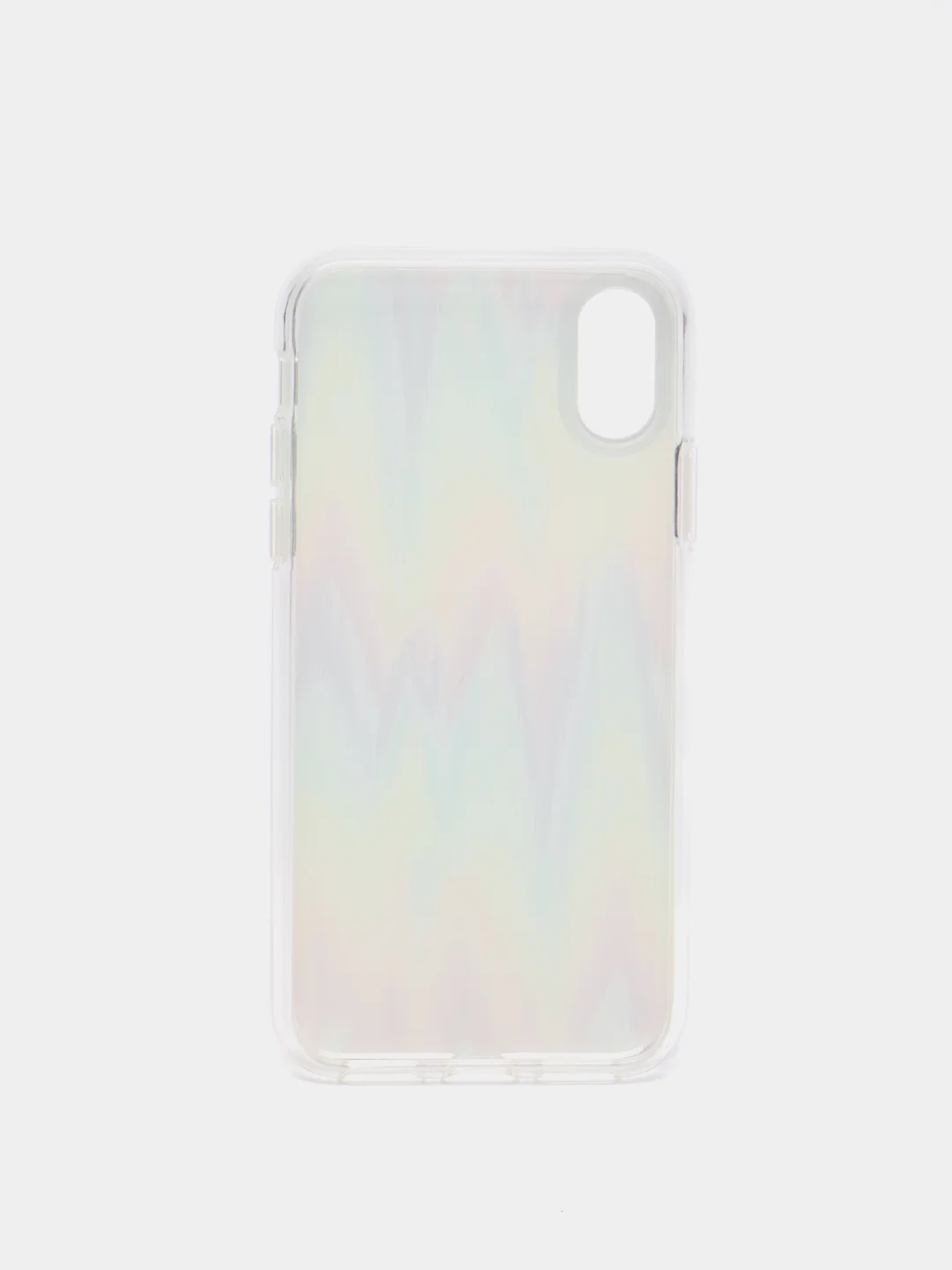 Фиолетовый чехол для iPhone X/ Xs "Акварель"