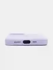 Кремовый силиконовый защитный чехол для iPhone 13 с закрытым низом