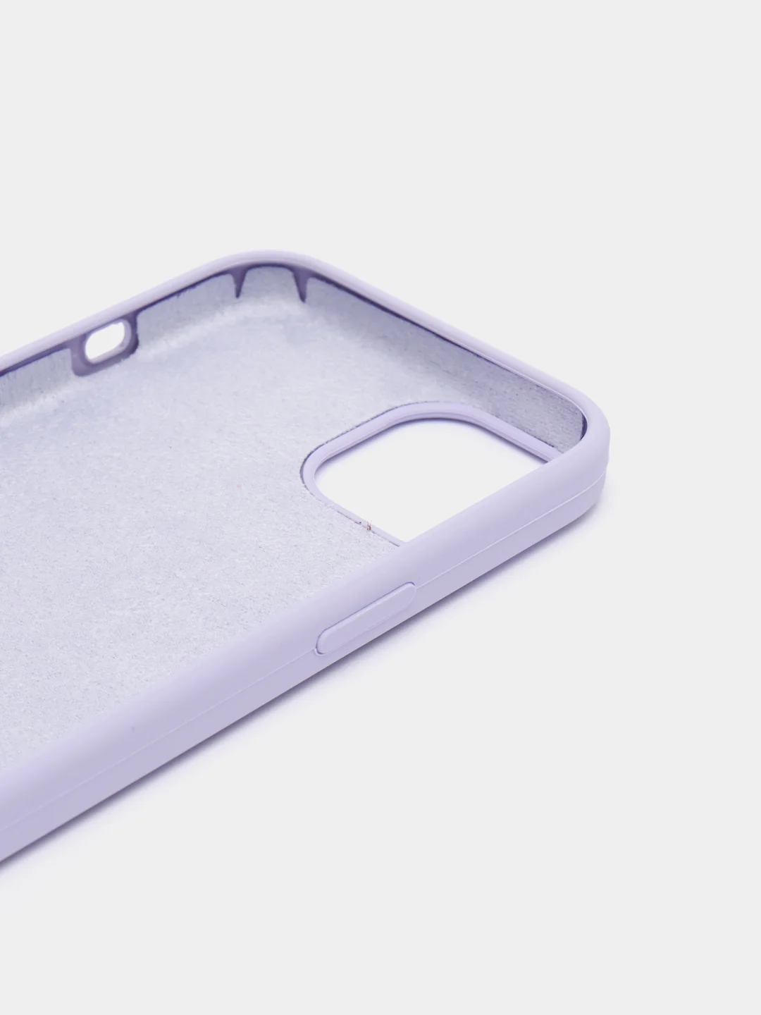 Кремовый силиконовый защитный чехол для iPhone 13 с закрытым низом