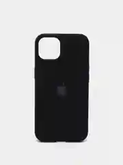 Черный силиконовый защитный чехол для iPhone 13 с закрытым низом