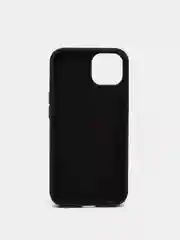 Черный силиконовый защитный чехол для iPhone 13 с закрытым низом