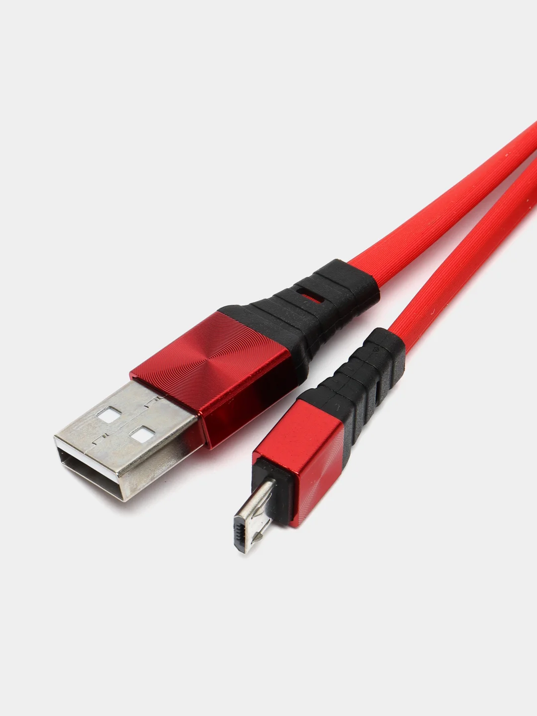 Красный usb кабель Lighting, Type-C, Micro USB, 2.4A, 1.2 м, ASPOR A160