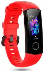 Красный ремешок Honor Band 4 / Band 5, однотонный, силиконовый
