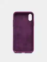 Фиолетовый чехол на iPhone X, XS, XR, 7, 8, se, 12, 12 Pro, Mini, Max silicone case, закрытый низ, бархат внутри
