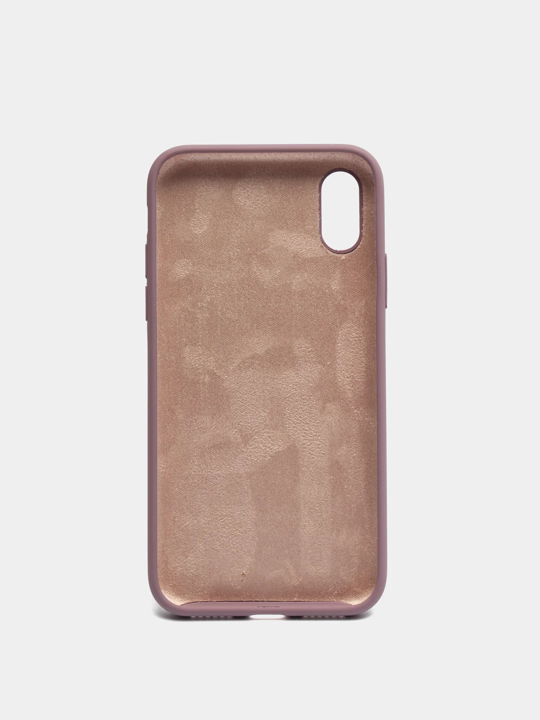 Пурпурный чехол на iPhone X, XS, XR, 7, 8, se, 12, 12 Pro, Mini, Max silicone case, закрытый низ, бархат внутри