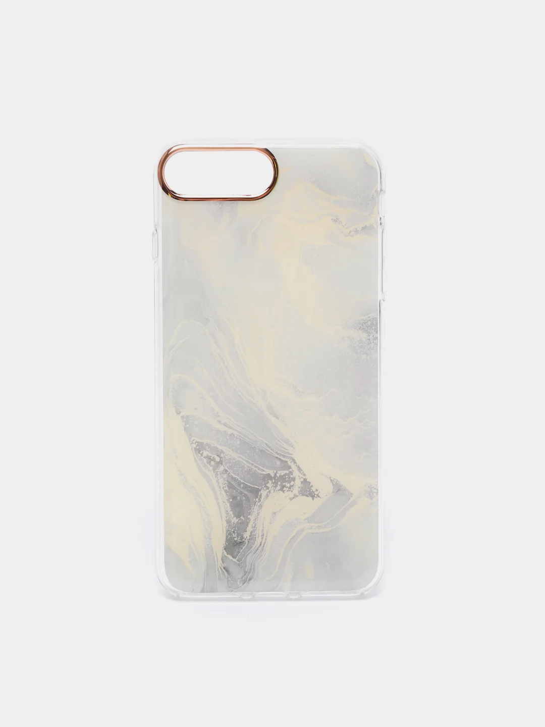 Серый чехол для iPhone 7 Plus/ 8 Plus "Акварель"