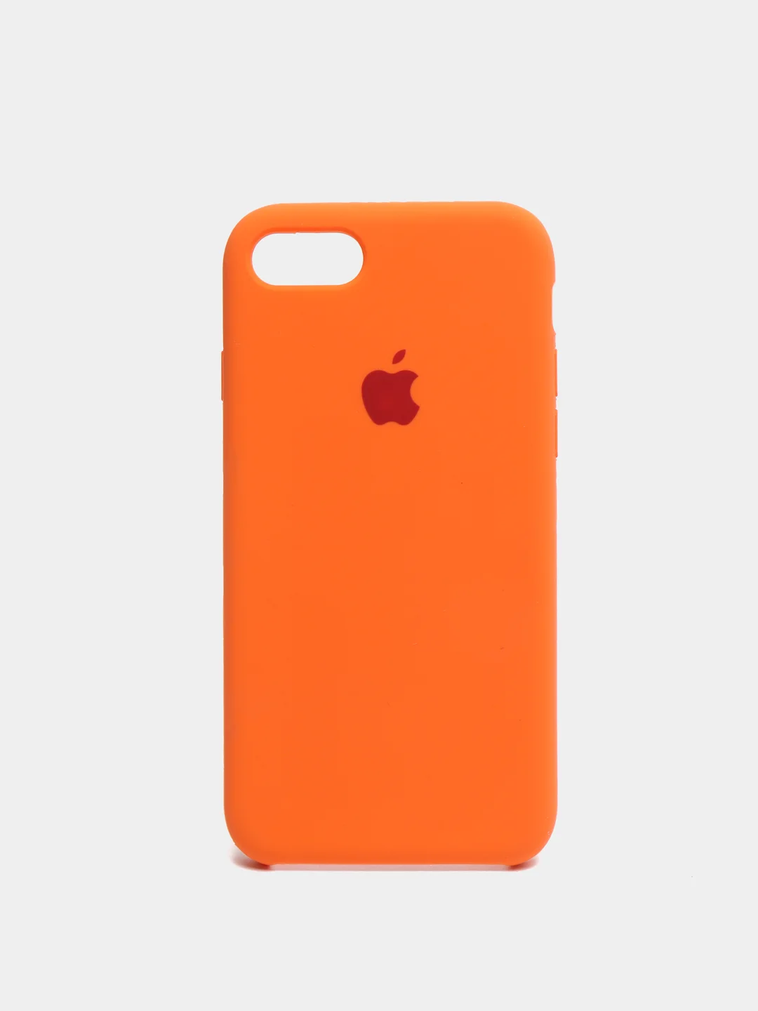 Оранжевый чехол Silicone Case для iPhone 11 12 mini 13Pro Max 6s 7+ 8Plus XS противоударный открытый