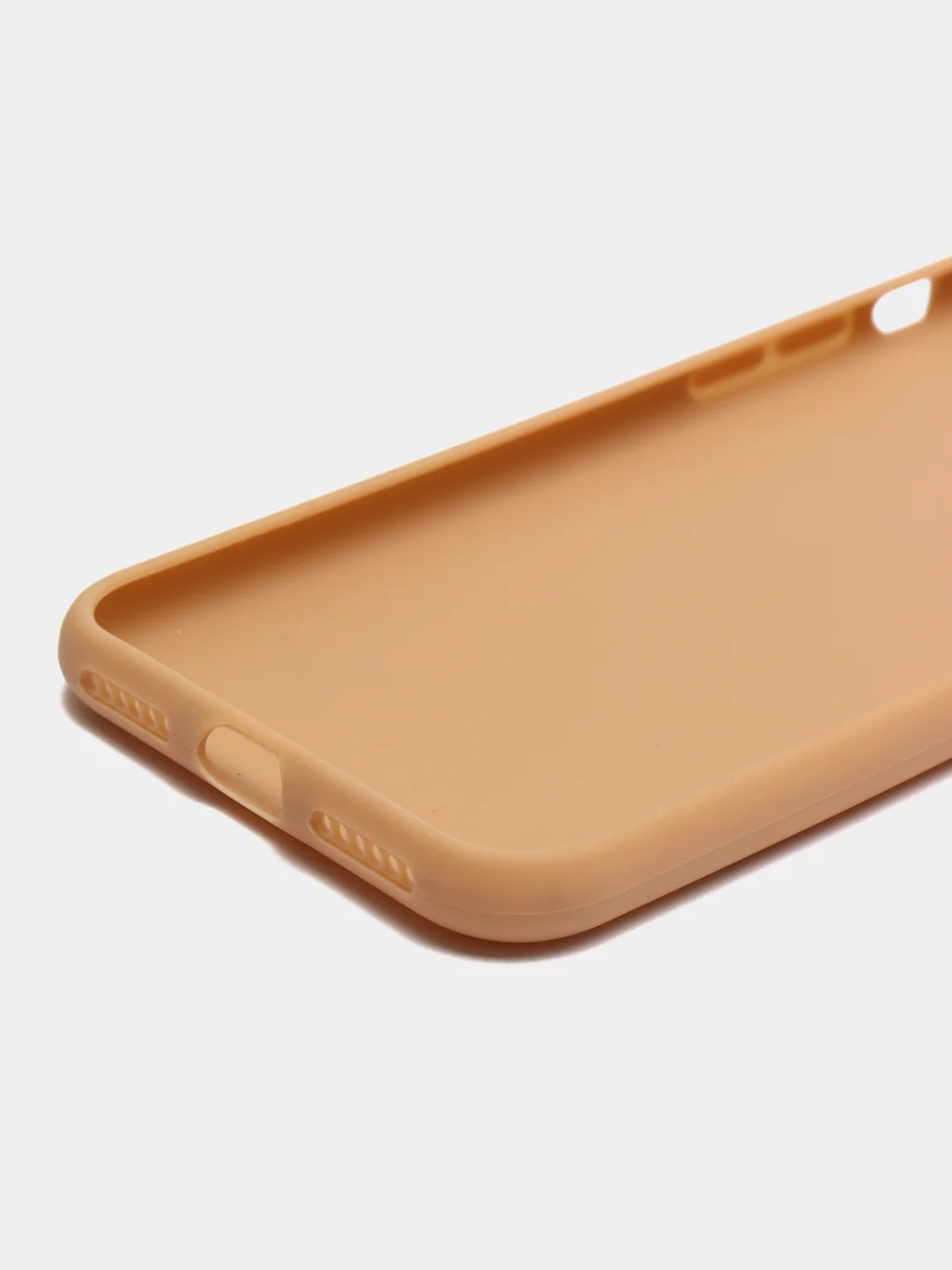 Бежевый яркий силиконовый чехол для iPhone, 14 цветов