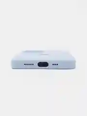 Белый силиконовый защитный чехол для iPhone 13 с закрытым низом