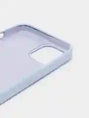 Белый силиконовый защитный чехол для iPhone 13 с закрытым низом