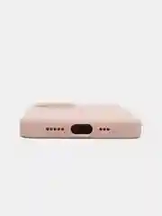 Кремовый силиконовый защитный чехол для iPhone 13 с закрытым низом