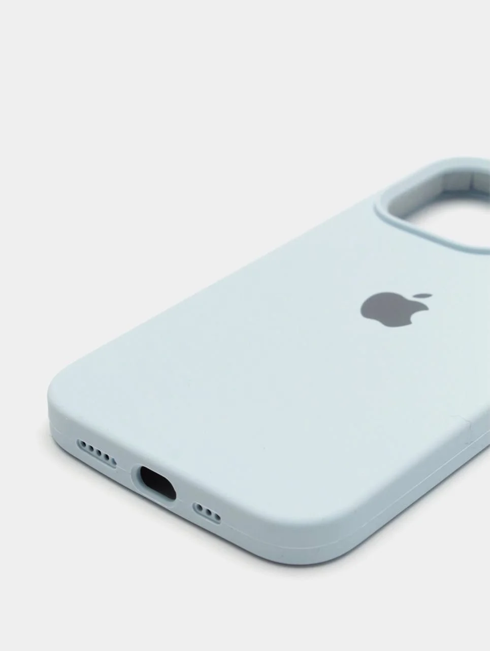 Зелёный хаки чехол Silicone Case для iPhone 13 Pro с закрытым низом