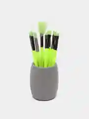 Салатовый кисти для макияжа, 10 шт