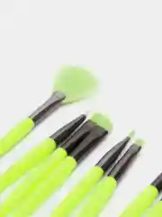 Салатовый кисти для макияжа, 10 шт