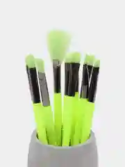 Салатовый кисти для макияжа, 10 шт