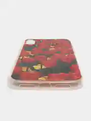 Красный чехол с цветным принтом картинки iPhone 5S/SE/6/6S/7/8/Plus/X/XS/XR/11/12/Mini/Pro/Max