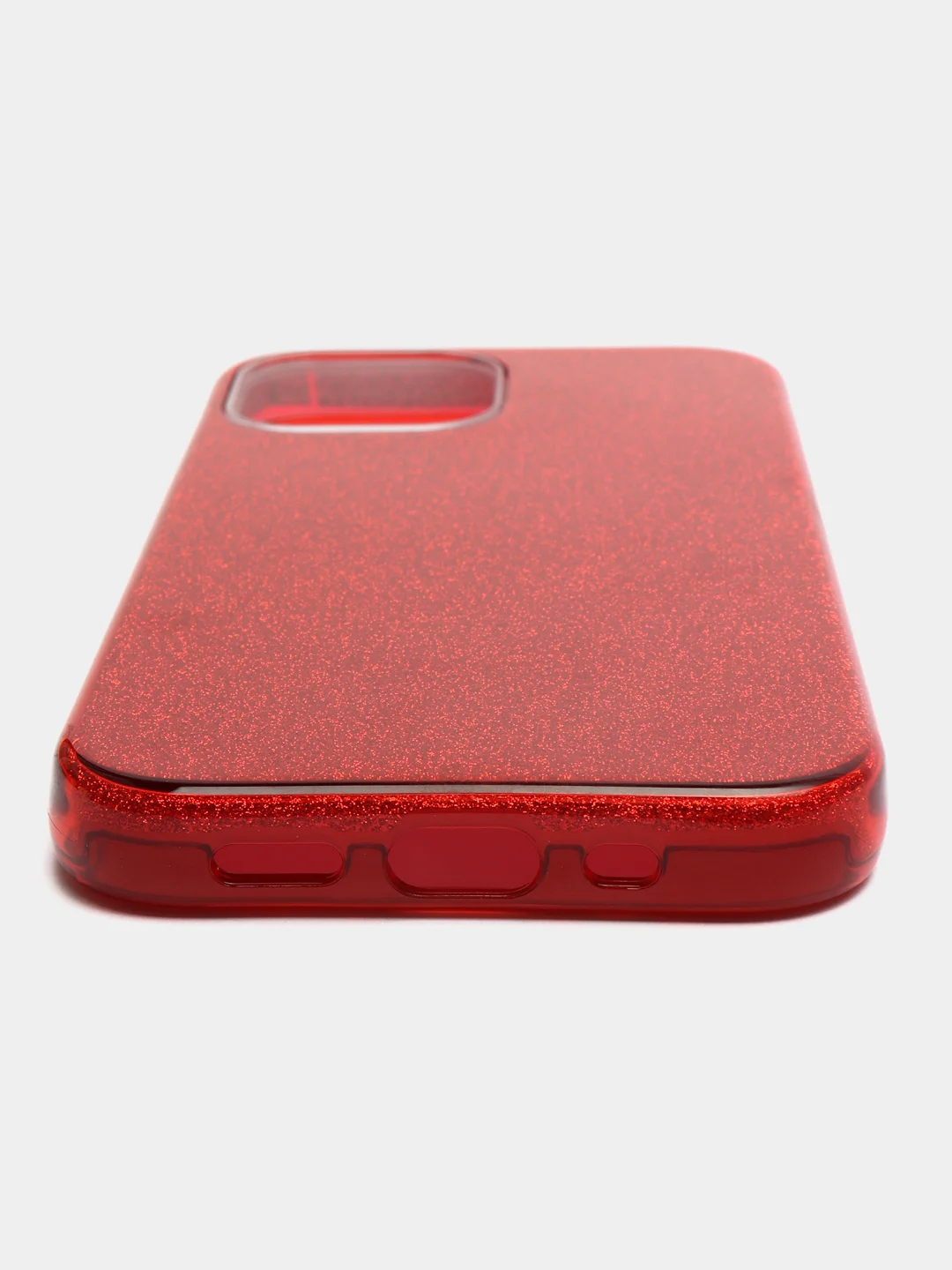 Красный чехол для iPhone 12, 12 Pro 13 Pro Max 13 mini 14 Pro Max 15 Pro Max блестящий сияющий
