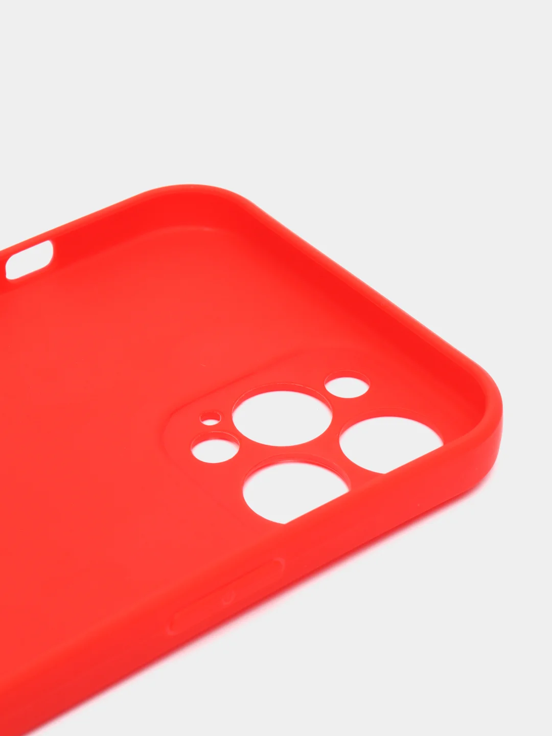 Красный чехол Silicone Case для iPhone 12, 12 Pro, Max, 12 mini, 13, 13 Pro, Max с защитой камеры
