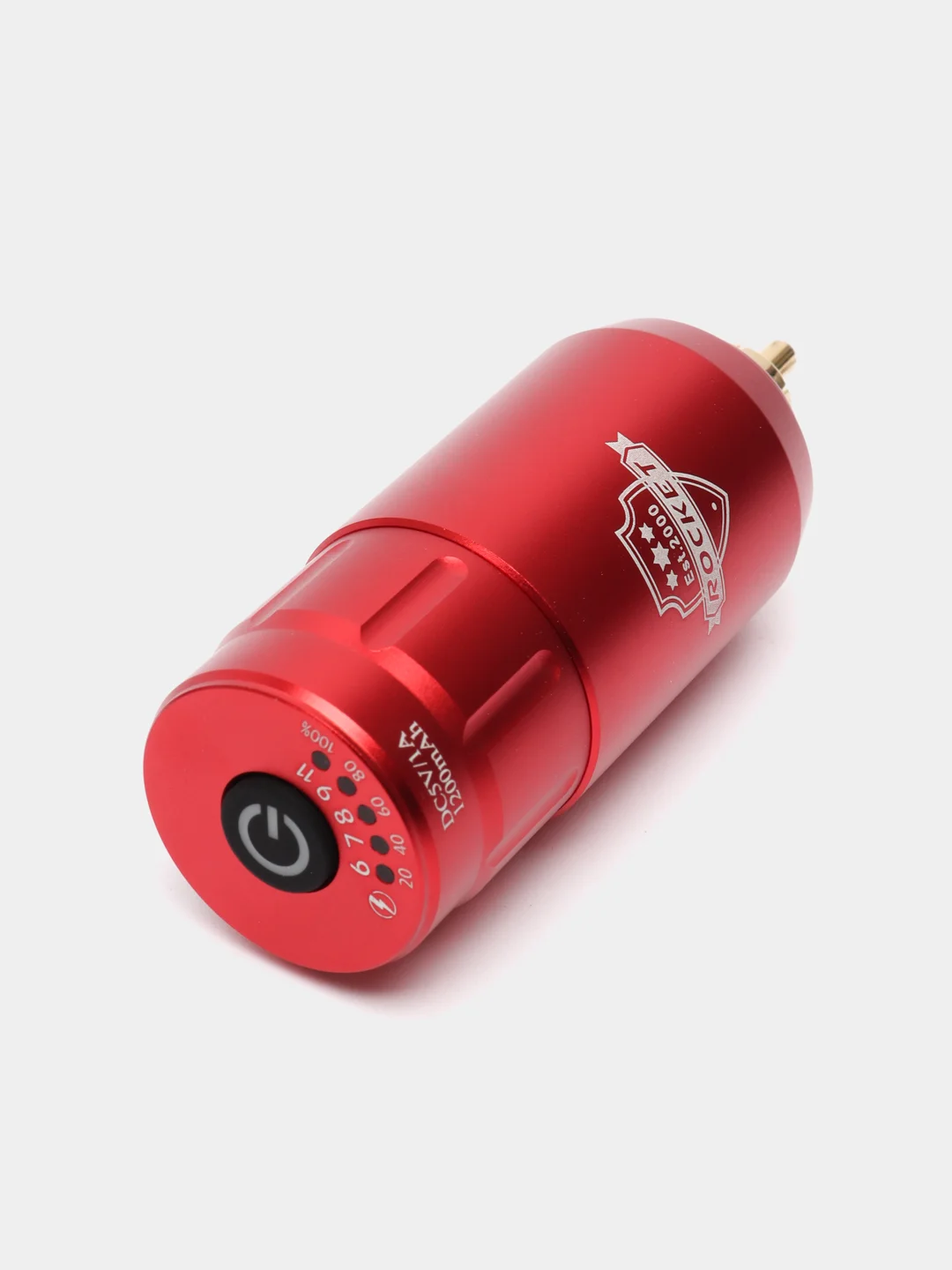 Красный mашинка для тату и татуажа Rocket Mini, с беспроводным блоком питания