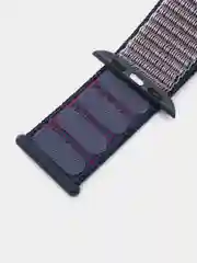 Синий меланж нейлоновый ремешок на липучке для Apple Watch