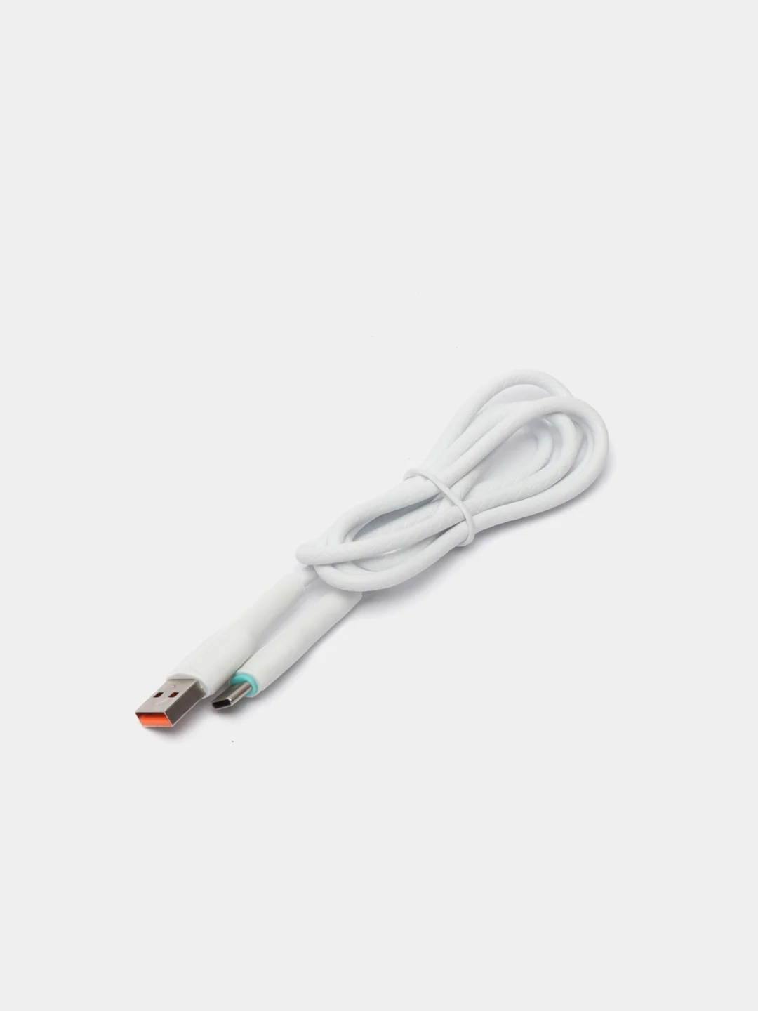 Белый кабель DENMEN D15L / D15T для зарядки и передачи данных Type-C / Lightning