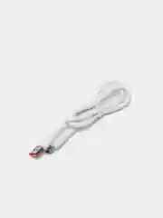 Белый кабель DENMEN D15L / D15T для зарядки и передачи данных Type-C / Lightning