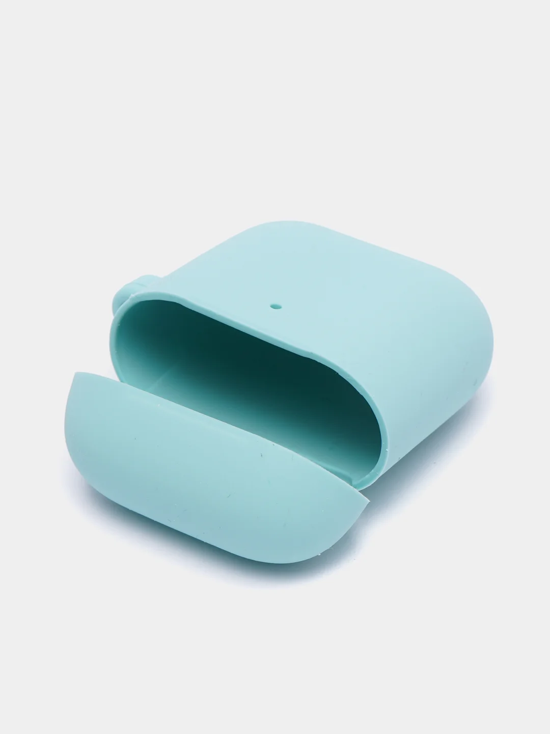 Бирюзовый чехол на AirPods 1/2 с карабином (Эирподс 1 и Эирподс 2)