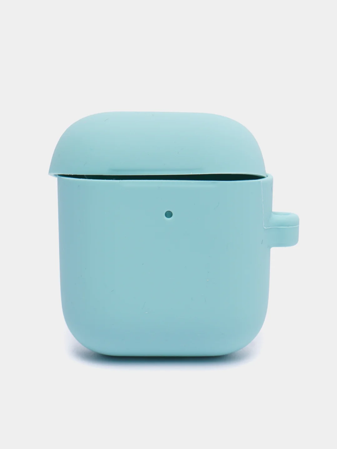 Бирюзовый чехол на AirPods 1/2 с карабином (Эирподс 1 и Эирподс 2)