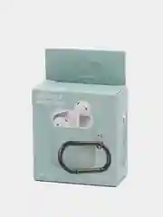 Бирюзовый чехол на AirPods 1/2 с карабином (Эирподс 1 и Эирподс 2)