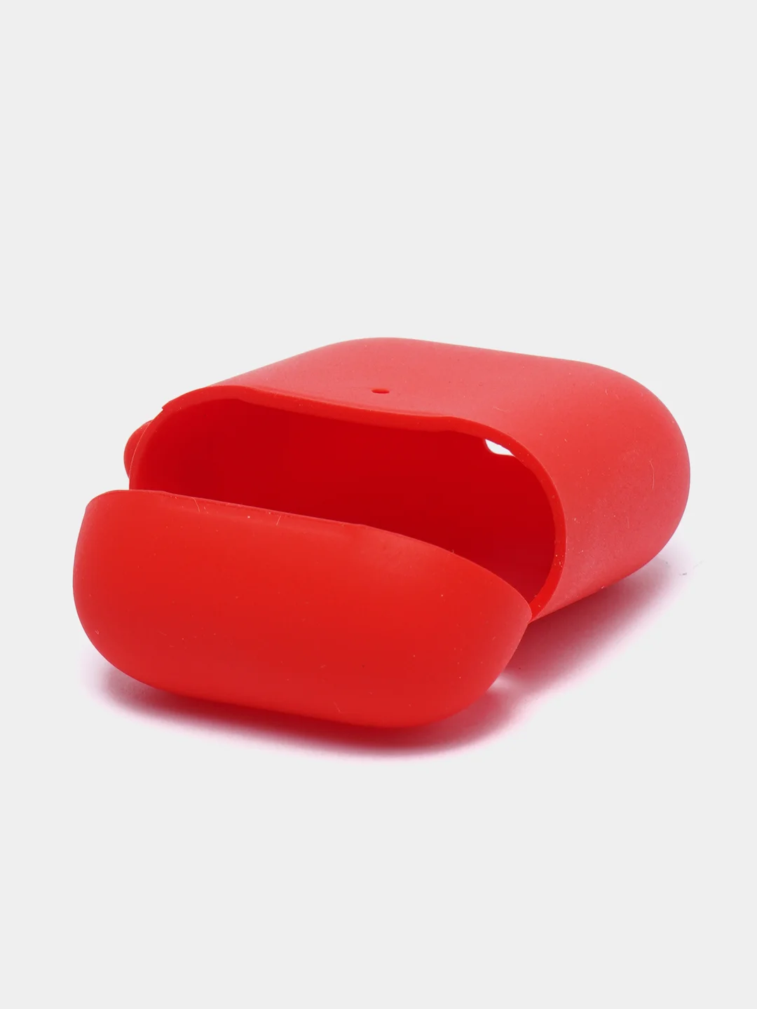 Красный чехол на AirPods 1/2 с карабином (Эирподс 1 и Эирподс 2)