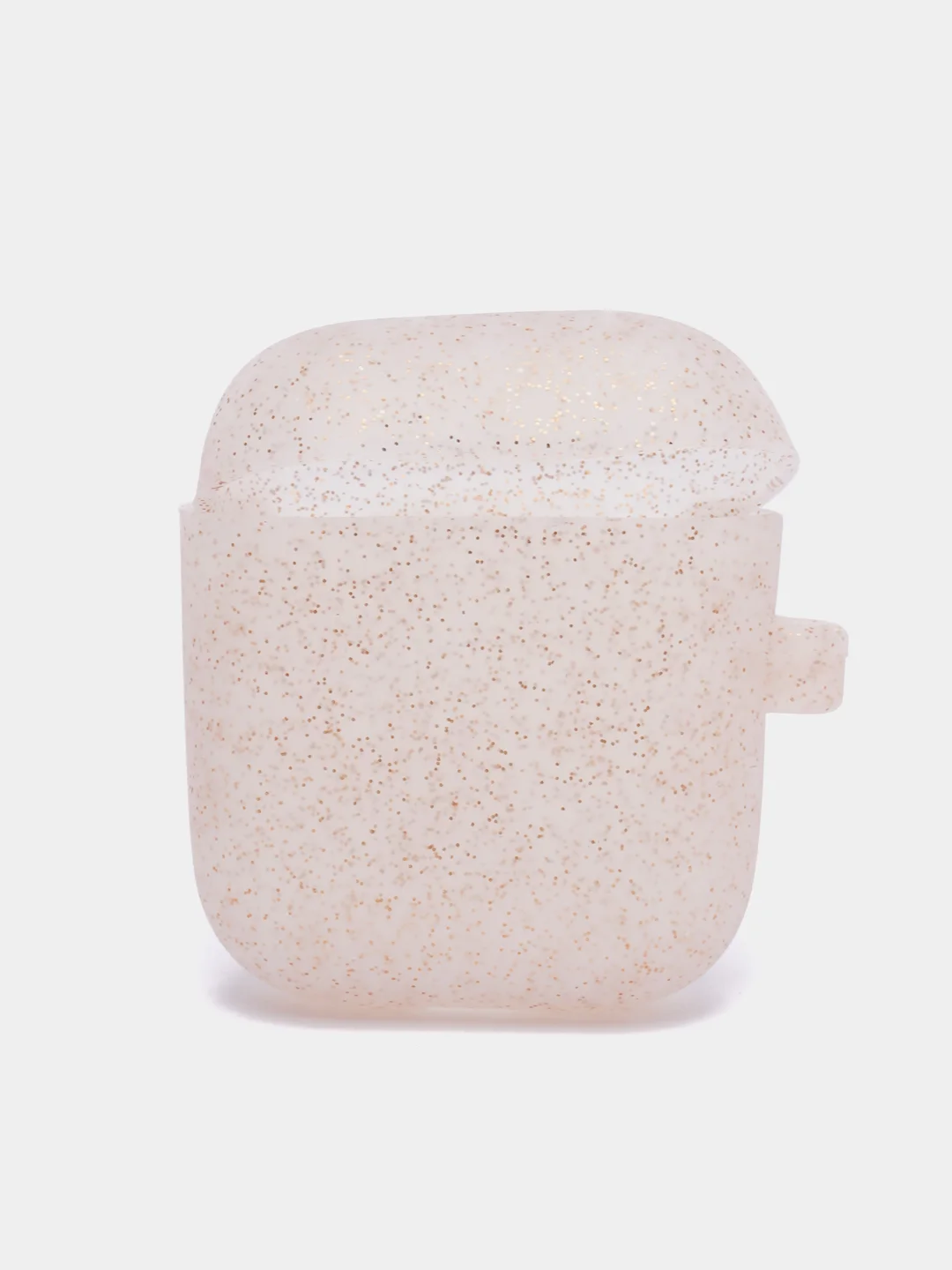 Пудровый чехол на AirPods 1/2 с карабином (Эирподс 1 и Эирподс 2)