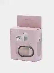 Пудровый чехол на AirPods 1/2 с карабином (Эирподс 1 и Эирподс 2)