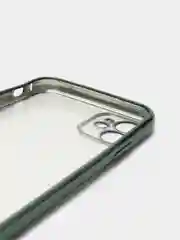 Зеленый чехол прозрачный силиконовый для iPhone XR, 11, 11 Pro, 12 mini, 12, 12 Pro