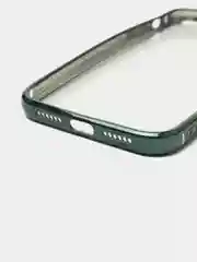 Зеленый чехол прозрачный силиконовый для iPhone XR, 11, 11 Pro, 12 mini, 12, 12 Pro